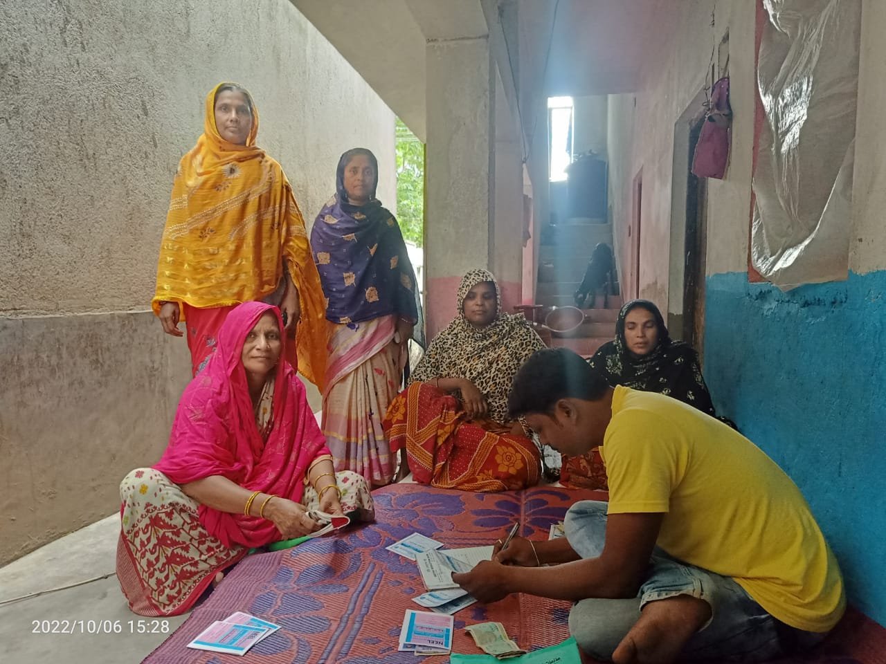 Women's self-help group meeting