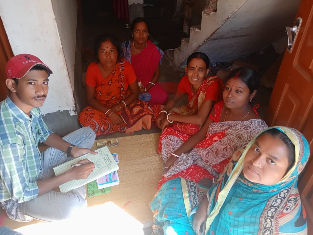 Women's self-help group meeting