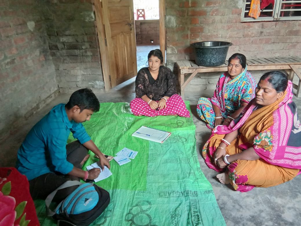 Women's self-help group meeting