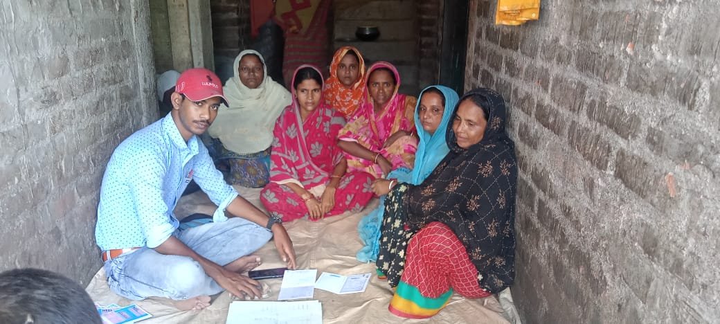 Women's self-help group meeting
