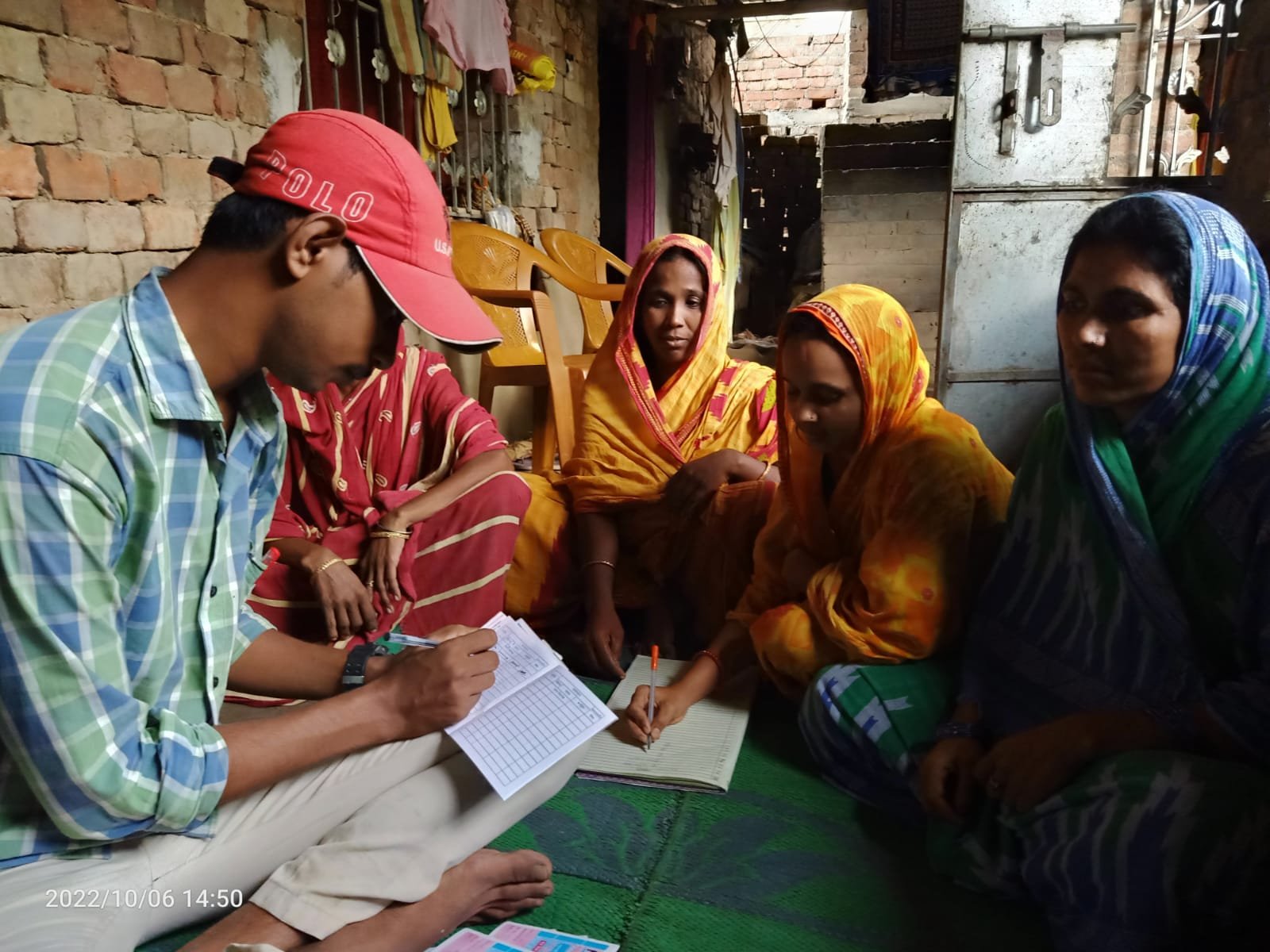 Women's self-help group meeting