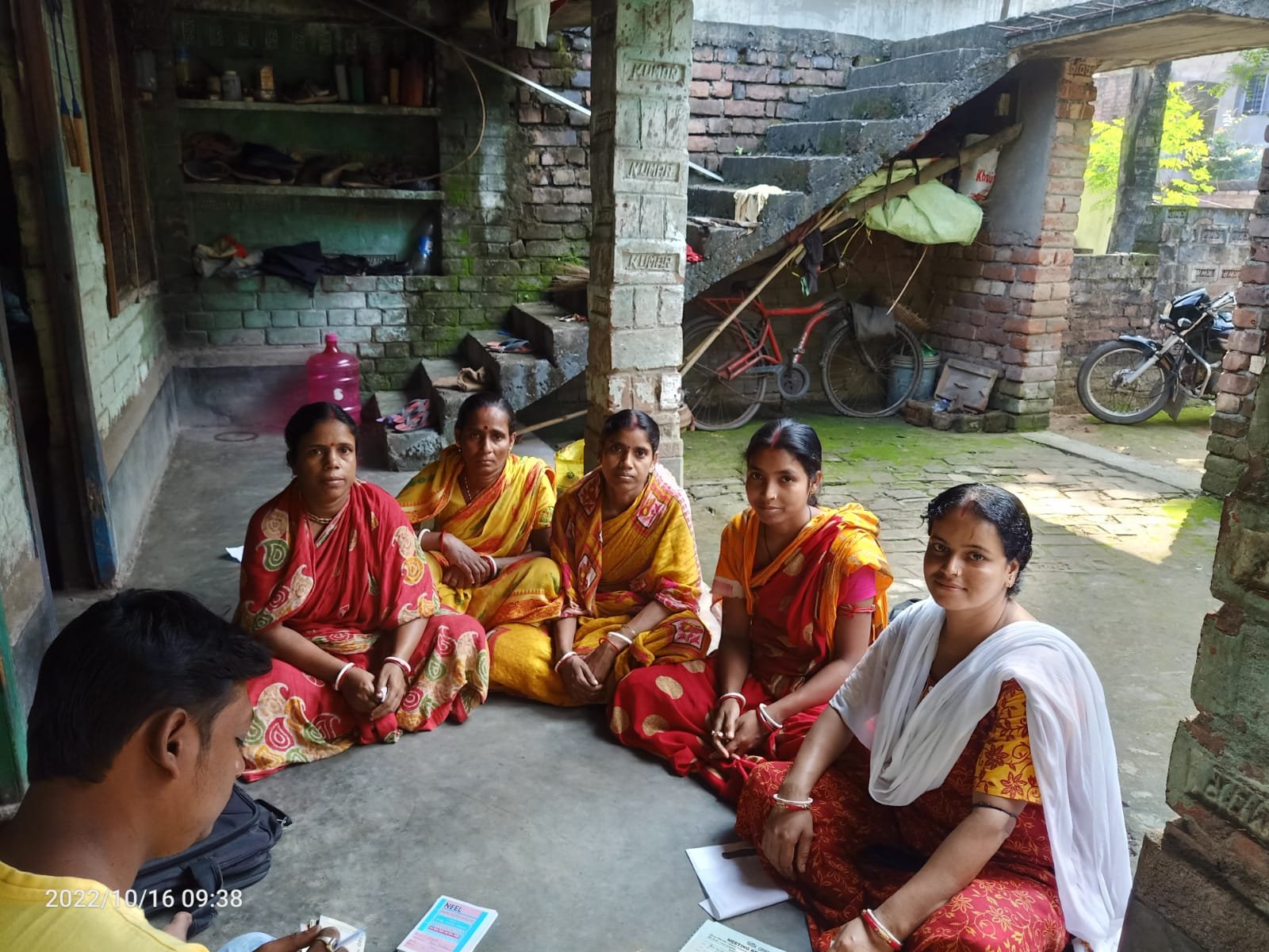 Women's self-help group meeting