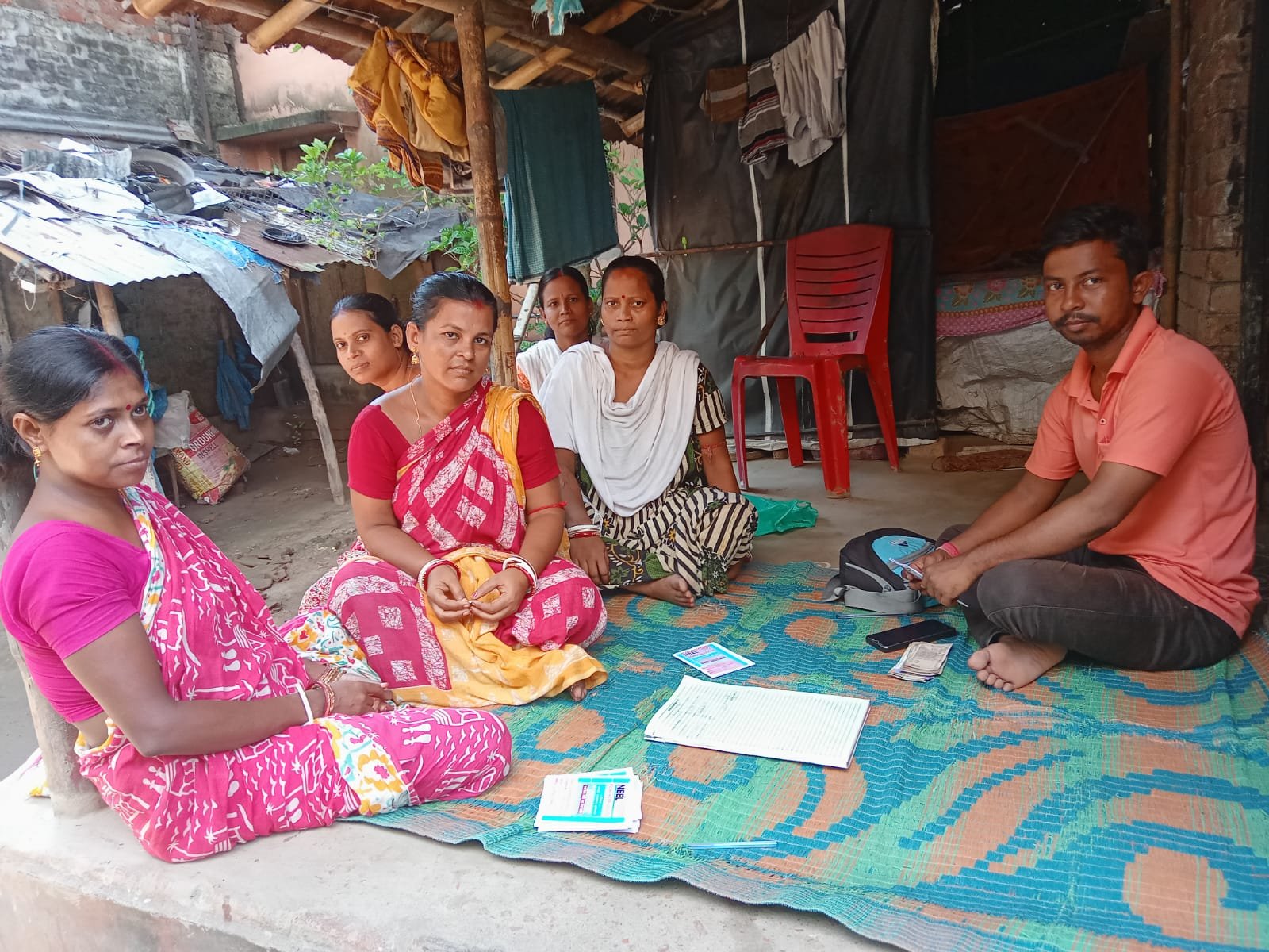 Women's self-help group meeting