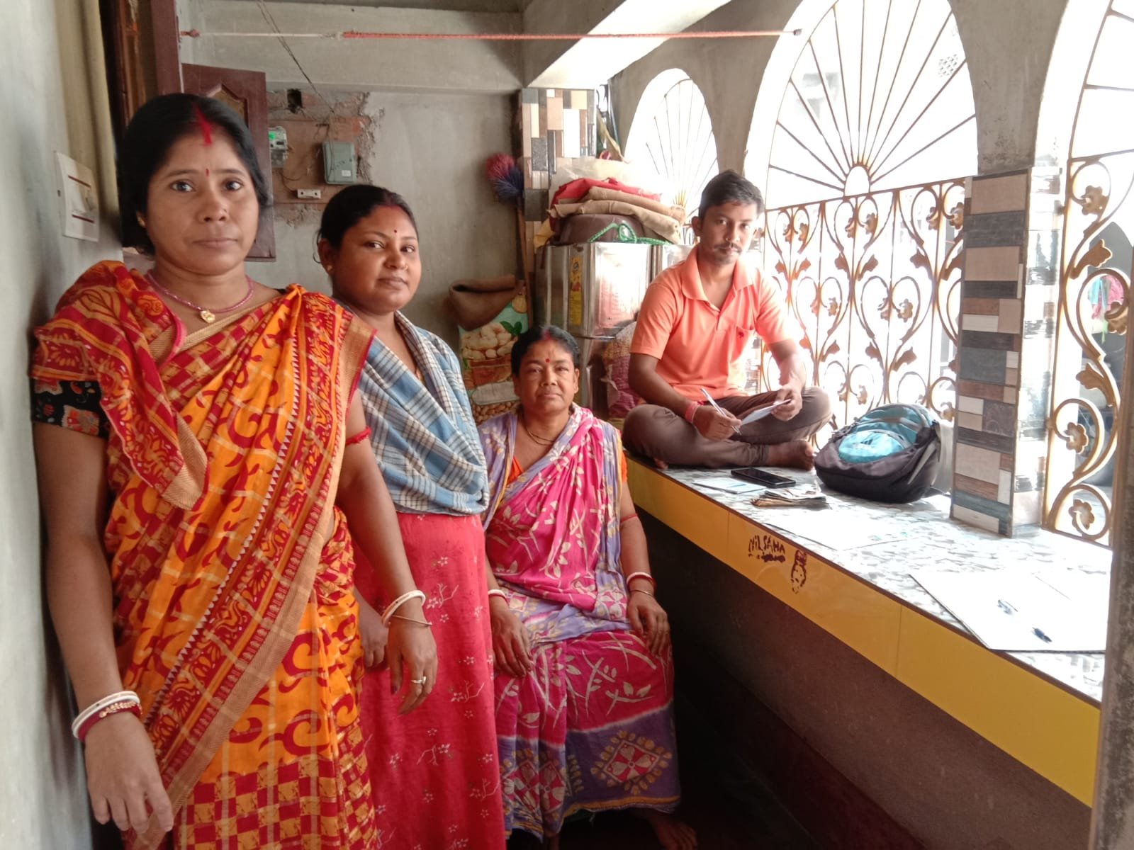 Women's self-help group meeting